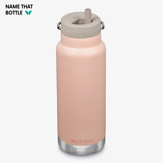 Name That Bottle 32oz TKWide Insulated Water Bottle with Twist Cap - Peach Parfait