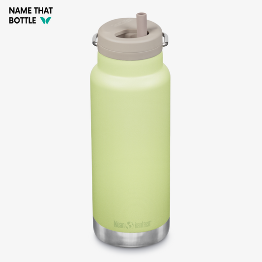 Name That Bottle 32oz TKWide Insulated Water Bottle with Twist Cap - Shadow Lime