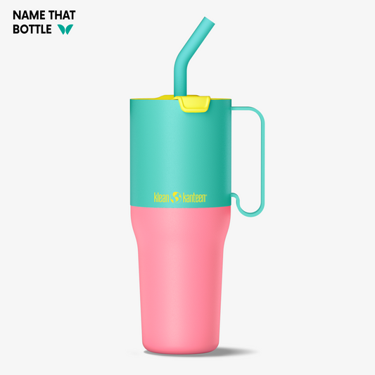 Name That Bottle 36oz Rise Tumbler with Straw Lid - Turquoise Kaleidoscope