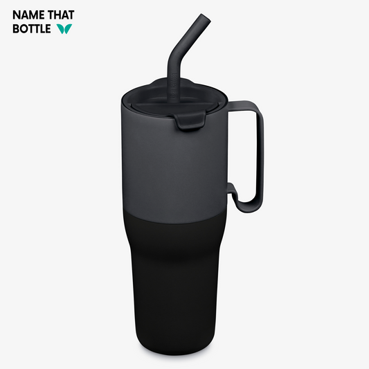 Name That Bottle 36oz Rise Tumbler with Straw Lid - Asphalt
