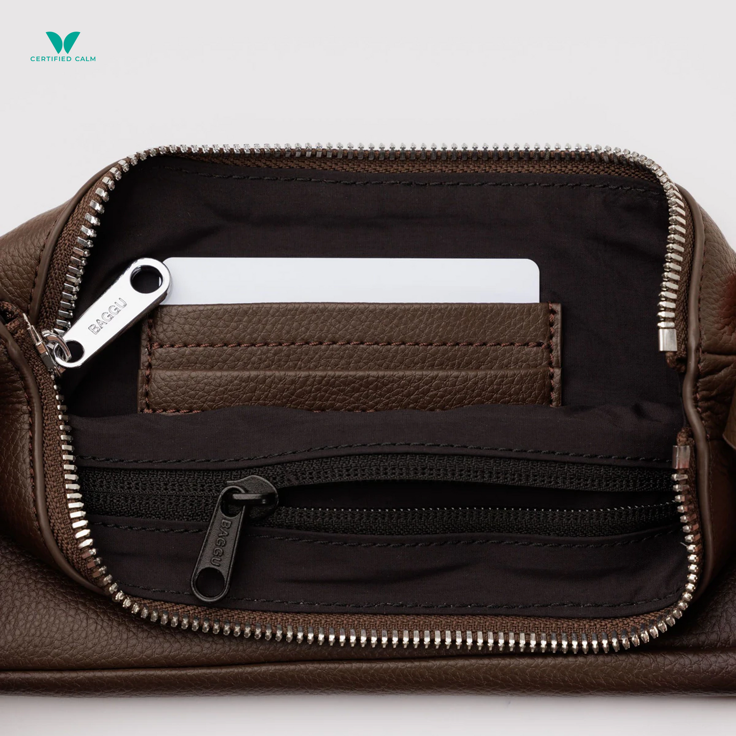Baggu Recycled Leather Pochette Bag