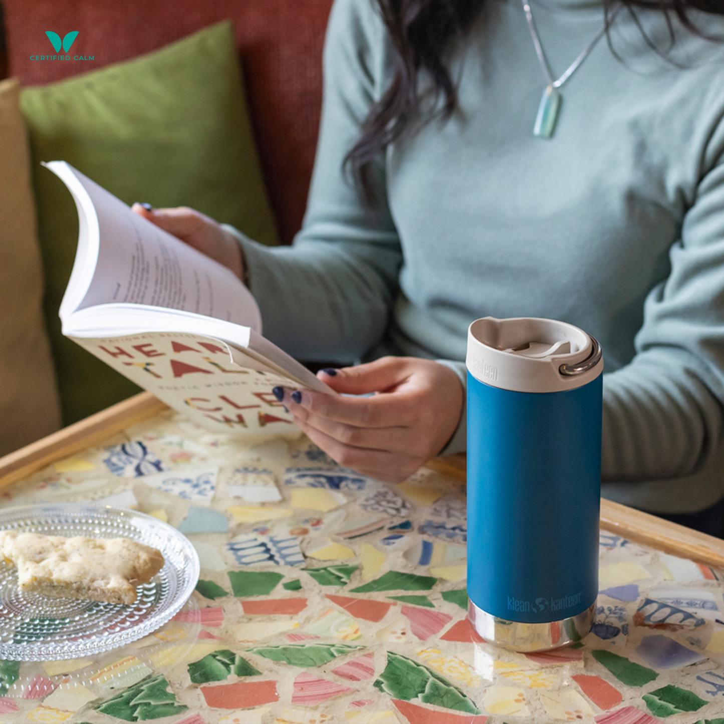Klean Kanteen TKWide Café Cap - Taupe