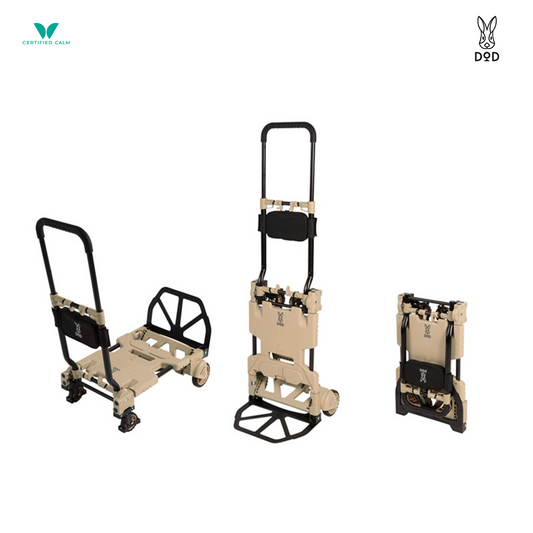 DoD Apartment Trolley Folding Luggage Carrier — Tan