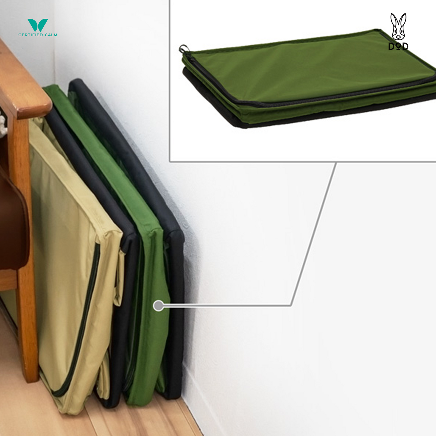 DoD Bony Guy Foldable Nylon Container Box - Khaki