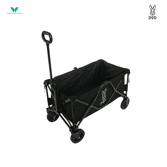 DoD Folding Carry Wagon with Handle - Black