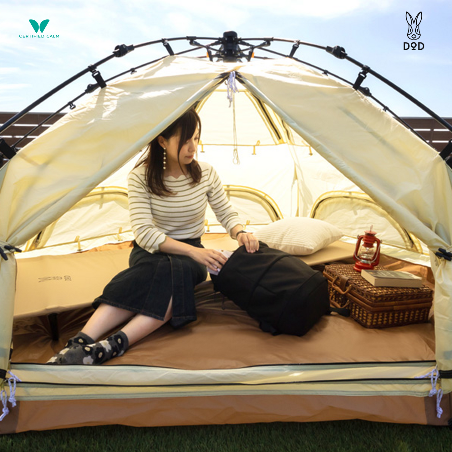 DoD Mini Kinoko Camping Tent - Red Mushroom