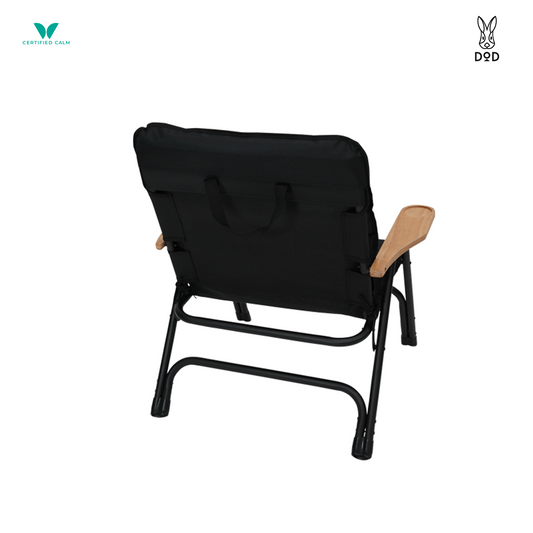 DoD Yutori Chair Foldable Chair with Cushion - Black