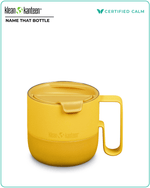 Name That Bottle Rise 14oz Mug (w/ Flip Lid) - Old Gold