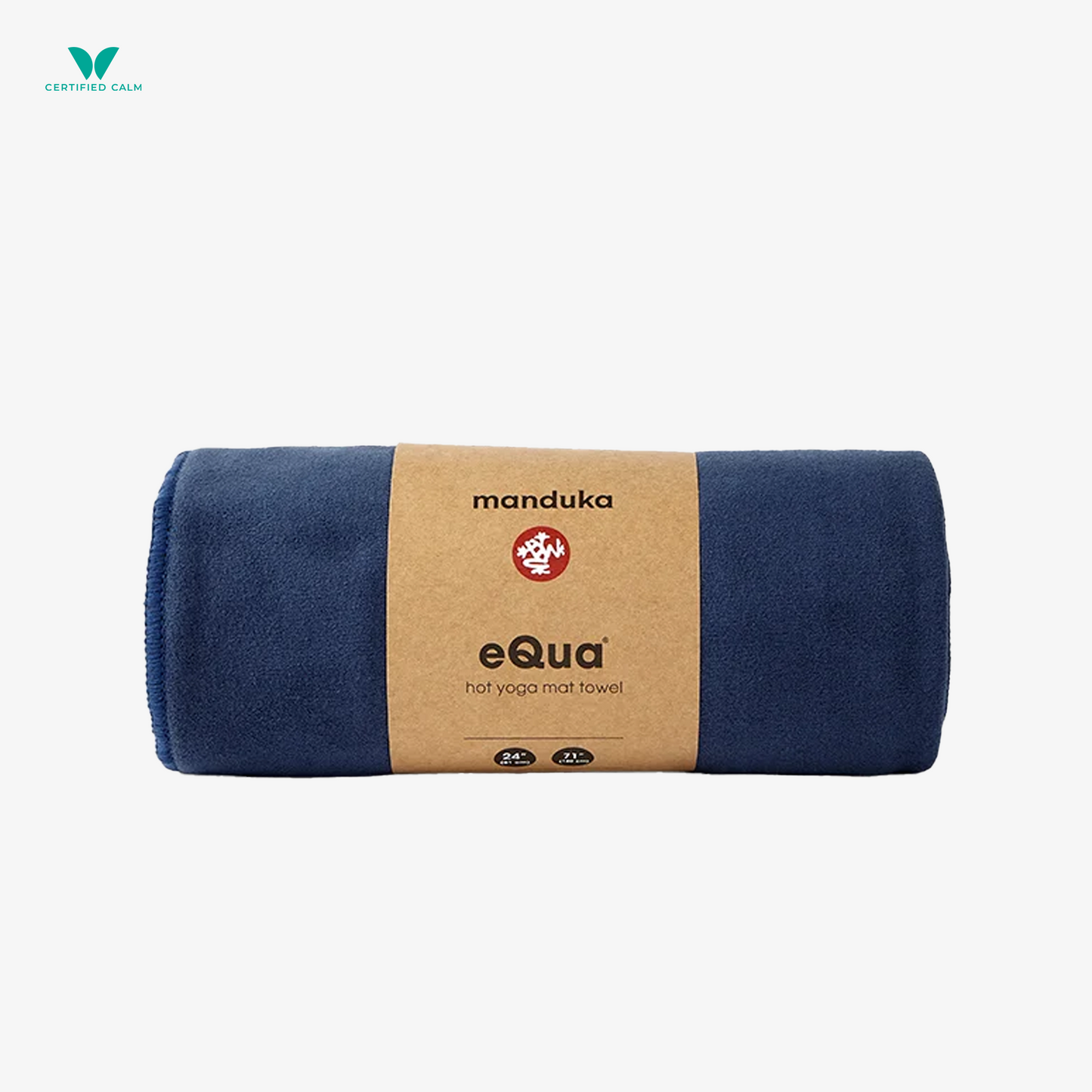 Manduka eQua® Hot Yoga Mat Towel - Midnight 2.0