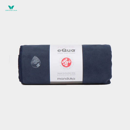 Manduka eQua® Hot Yoga Mat Towel - Midnight