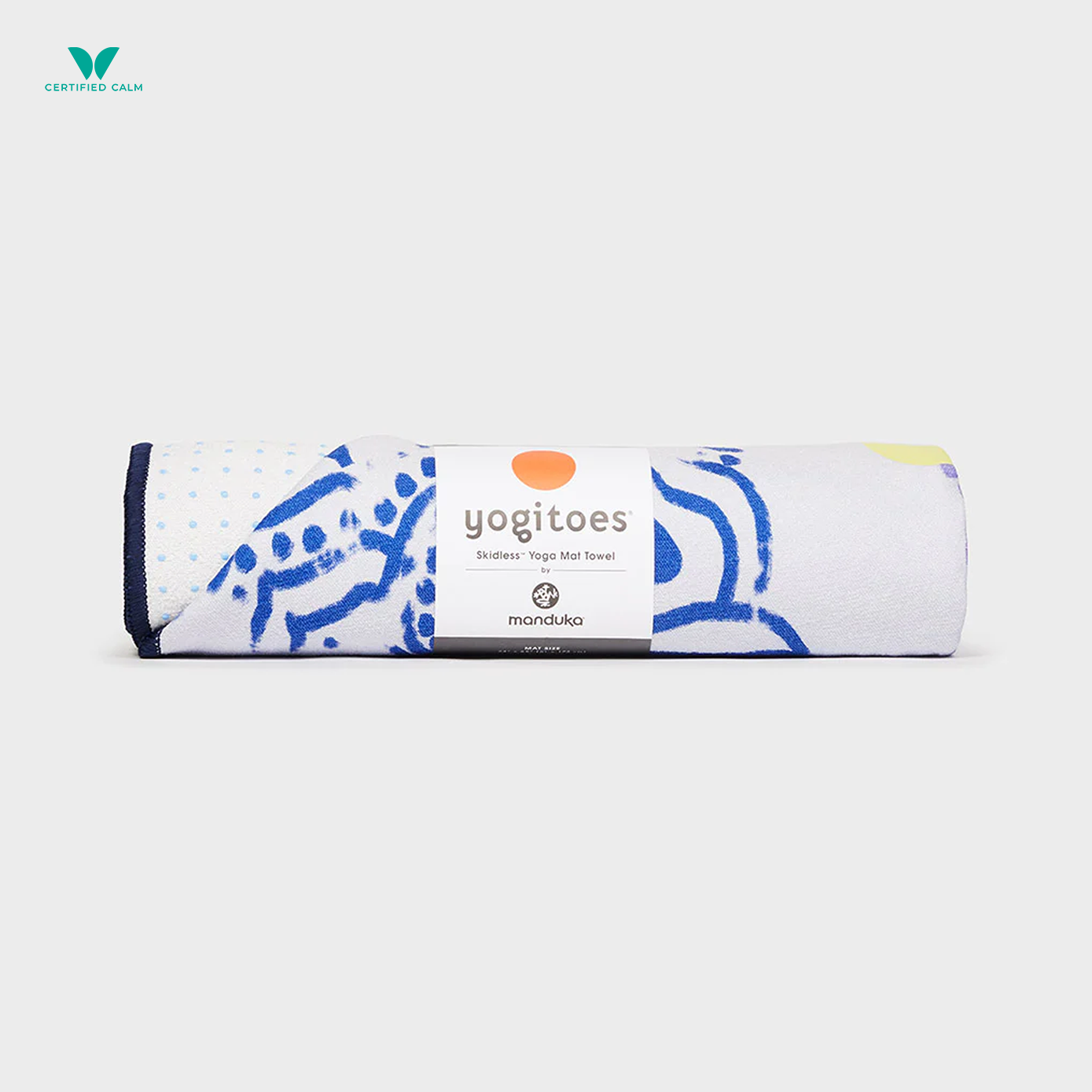 Manduka Yogitoes® Skidless Mat Towel 71" - Chakra Blue 2.0