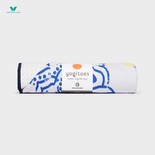 Manduka Yogitoes® Skidless Mat Towel 71" - Chakra Blue 2.0