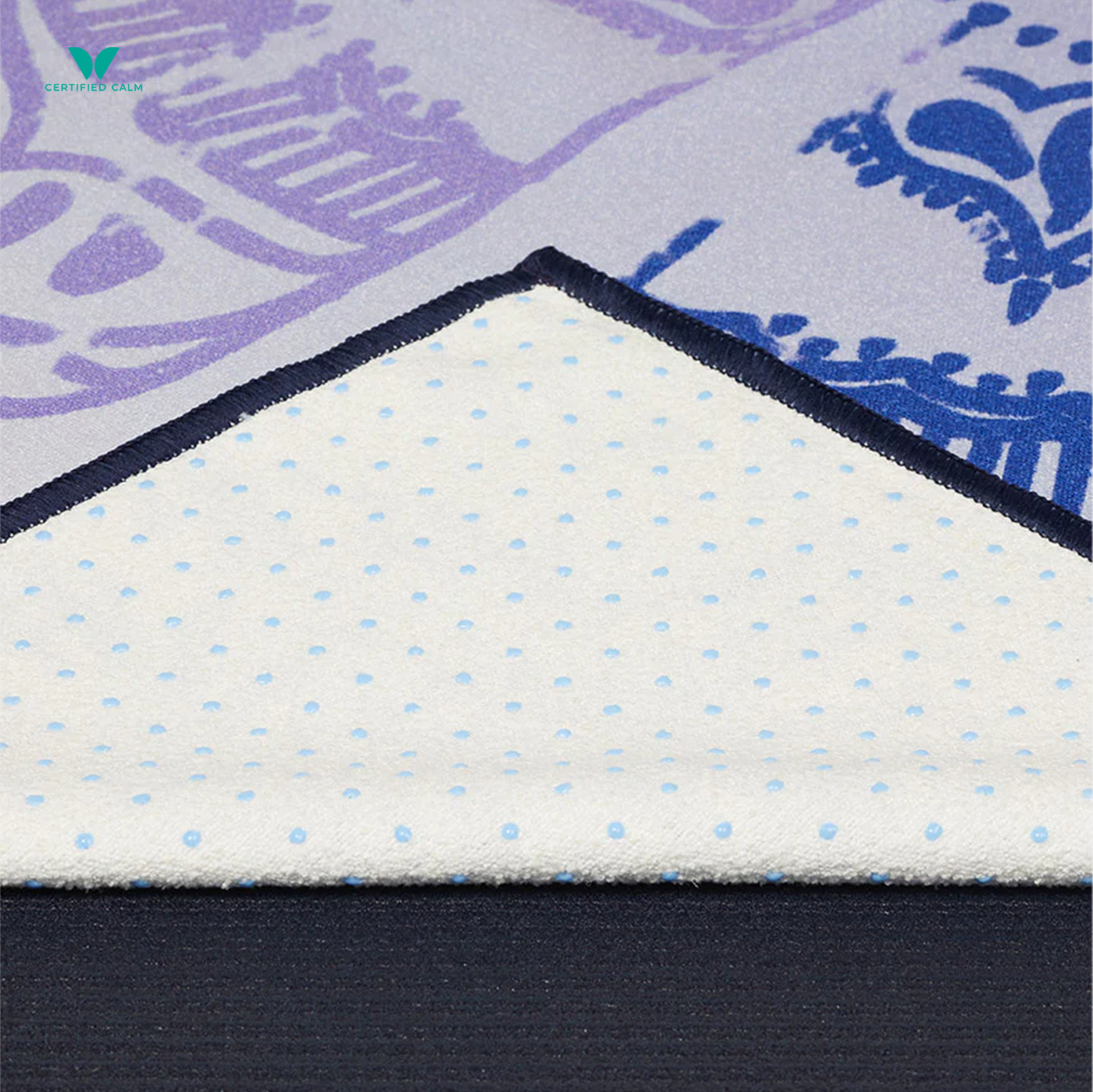 Manduka Yogitoes® Skidless Mat Towel 71" - Chakra Blue 2.0