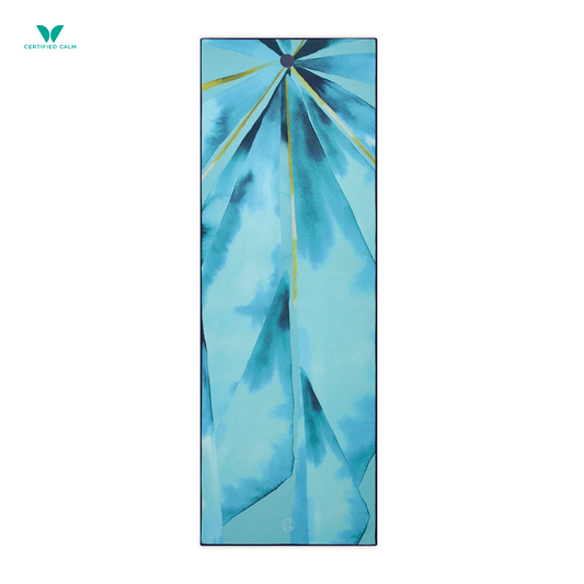Manduka Yogitoes® Skidless Mat Towel 71" - Emerald Enlightenment 2.0
