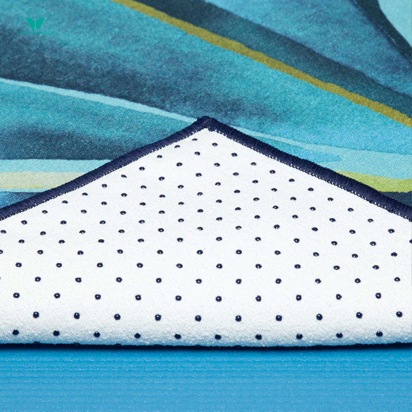 Manduka Yogitoes® Skidless Mat Towel 71" - Emerald Enlightenment 2.0