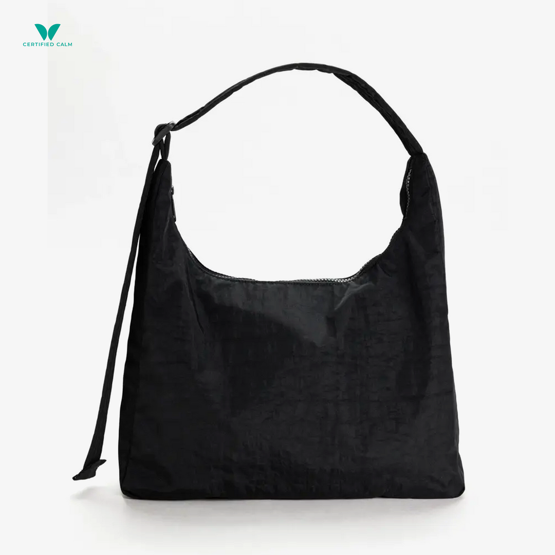豆*ン様 BAGGU NYLON SHOULDER BAG ブラック　黒　トート Baggu Nylon Shoulder Bag – Certified Calm