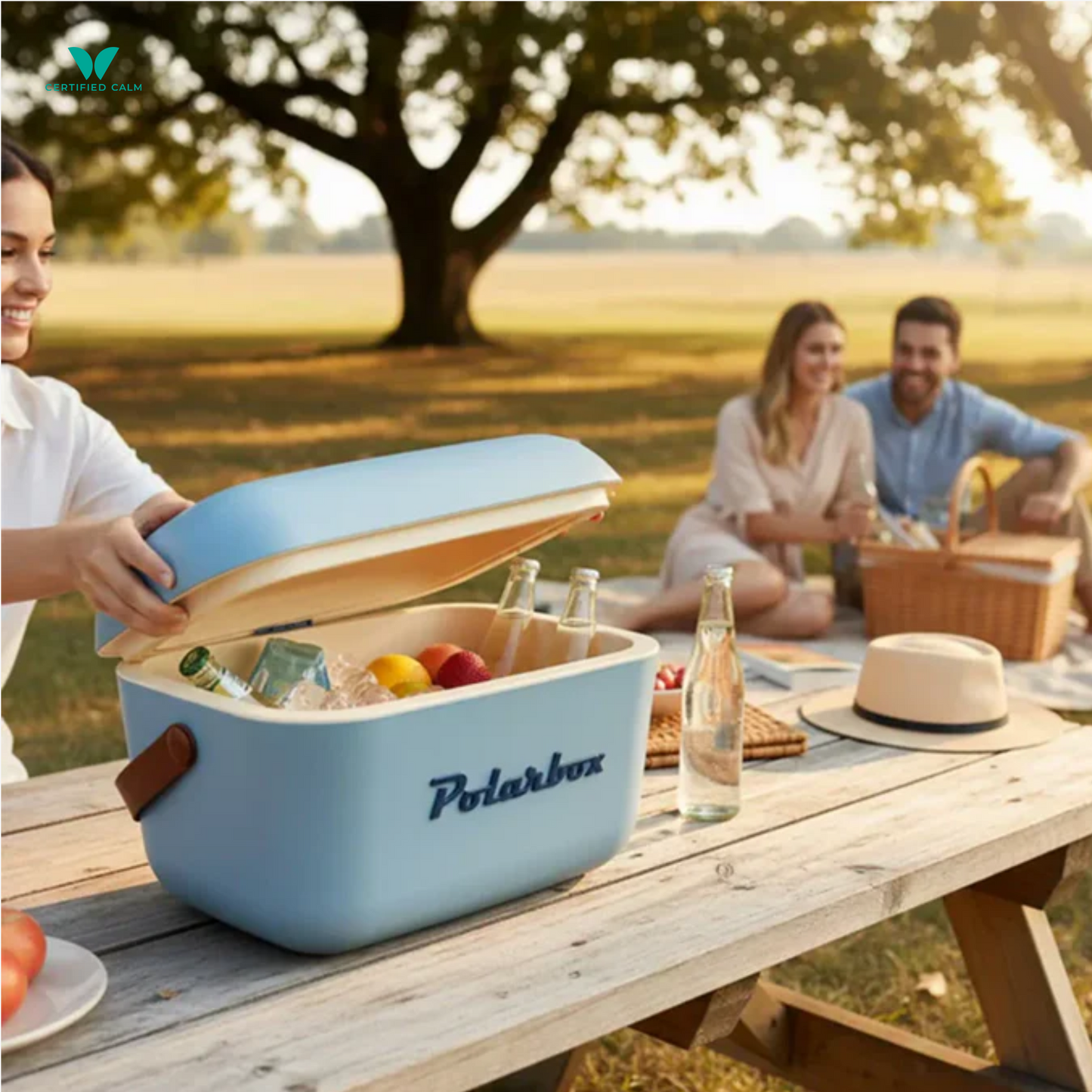 PolarBox Retro Cooler 12L - Bruma Denim