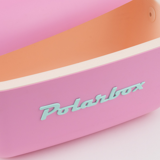 PolarBox Retro Cooler 12L - Bubblegum Pink Cyan