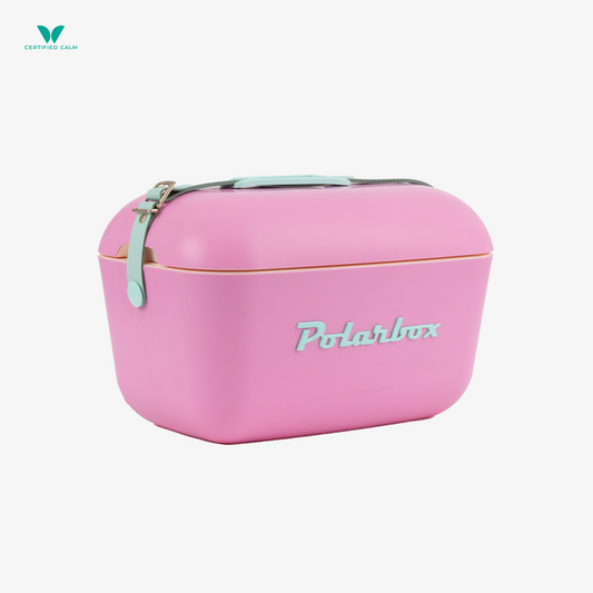 PolarBox Retro Cooler 12L - Bubblegum Pink Cyan