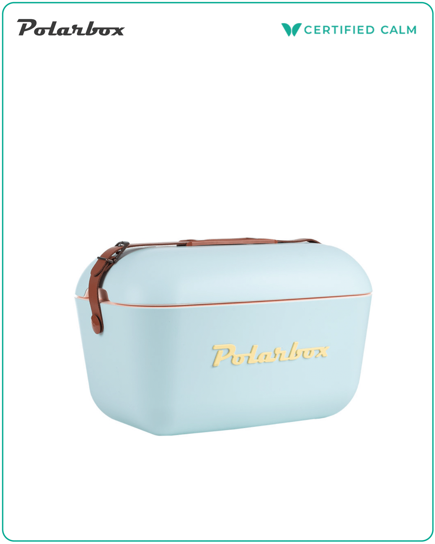 Polarbox Retro Cooler 12L - Sky Blue Yellow Classic