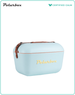 Polarbox Retro Cooler 12L - Sky Blue Yellow Classic