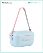 Polarbox Retro Cooler 12L - Sky Blue Yellow Classic