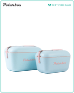 Polarbox Retro Cooler 12L - Sky Blue Yellow Classic