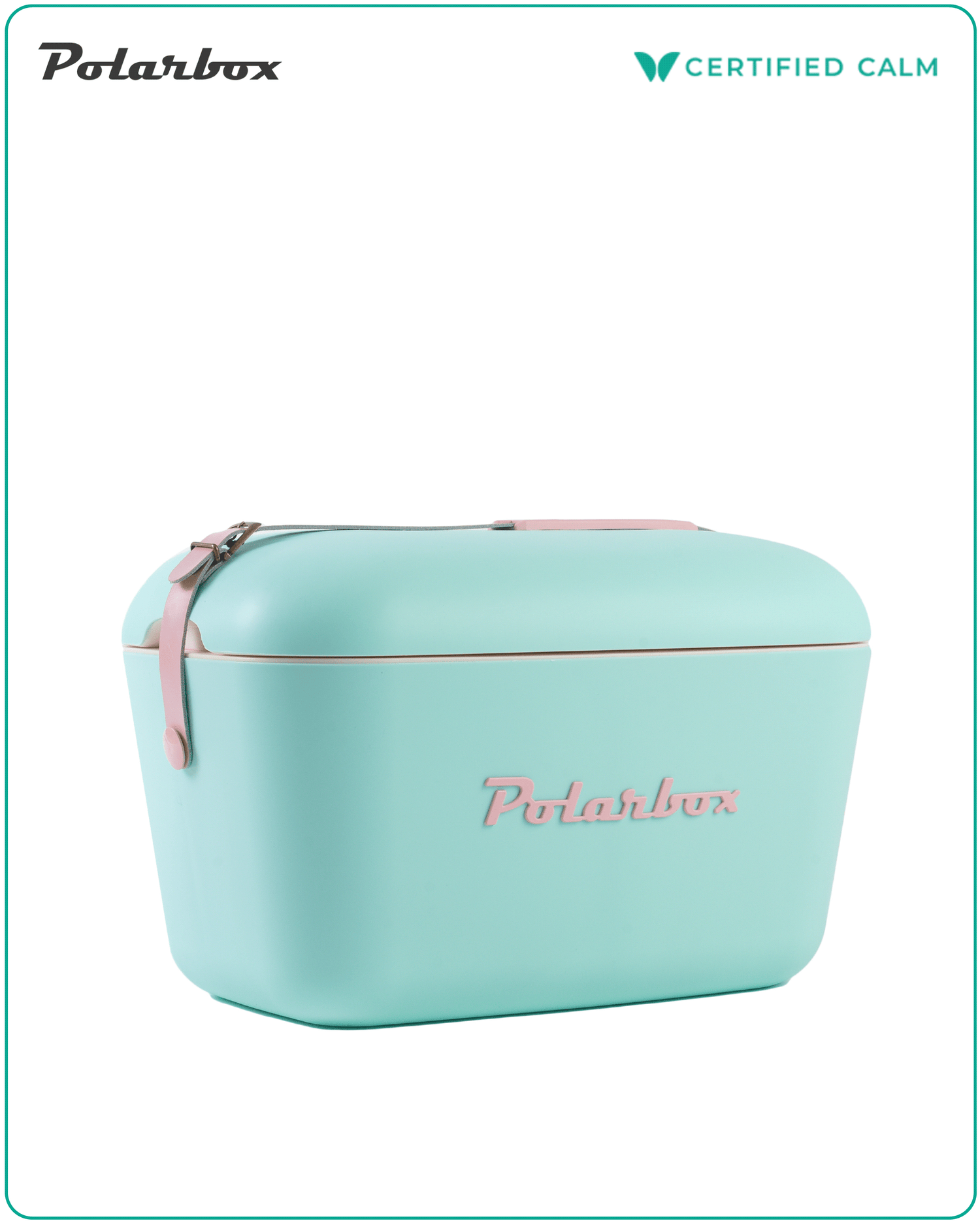 PolarBox Retro Cooler 20L - Cyan Rosa Pop