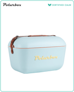 Polarbox Retro Cooler 20L - Sky Blue Yellow Classic