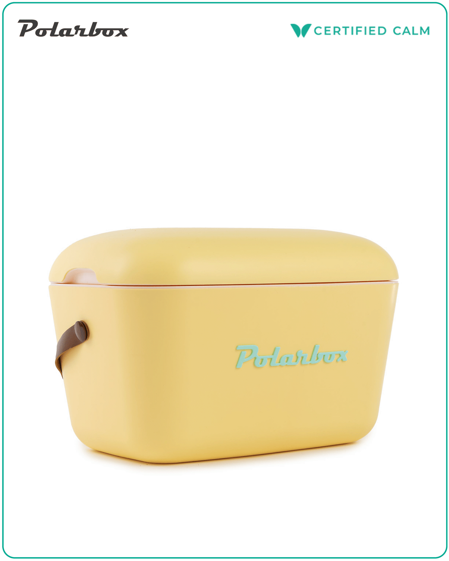 PolarBox Retro Cooler 20L - Yellow Cyan Classic