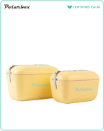 PolarBox Retro Cooler 20L - Yellow Cyan Classic