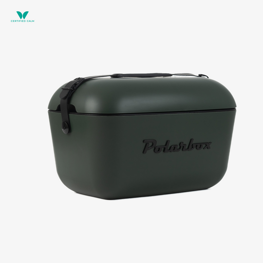 PolarBox Retro Cooler 12L -  Green Forest Black