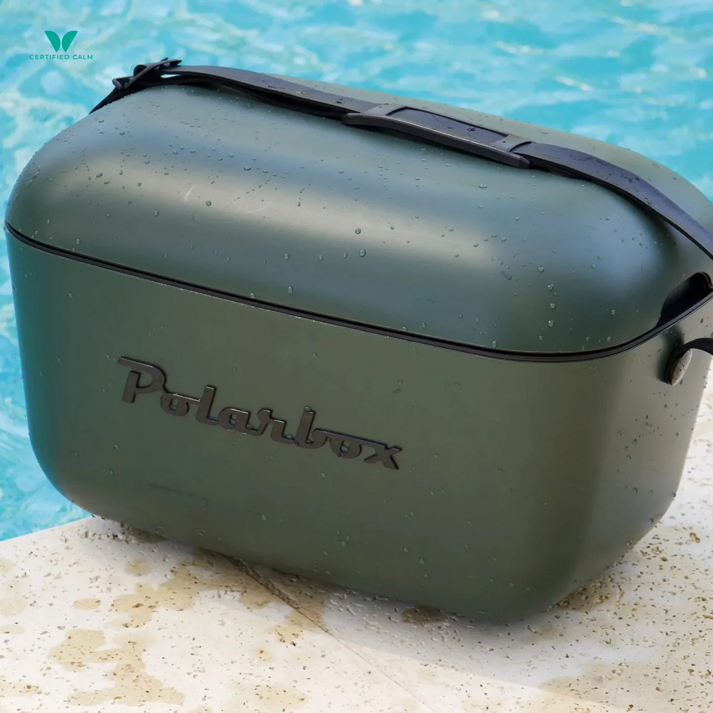 PolarBox Retro Cooler 12L -  Green Forest Black