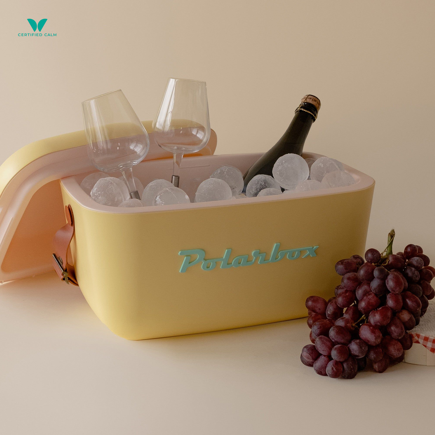 PolarBox Retro Cooler 20L - Yellow Cyan Pop