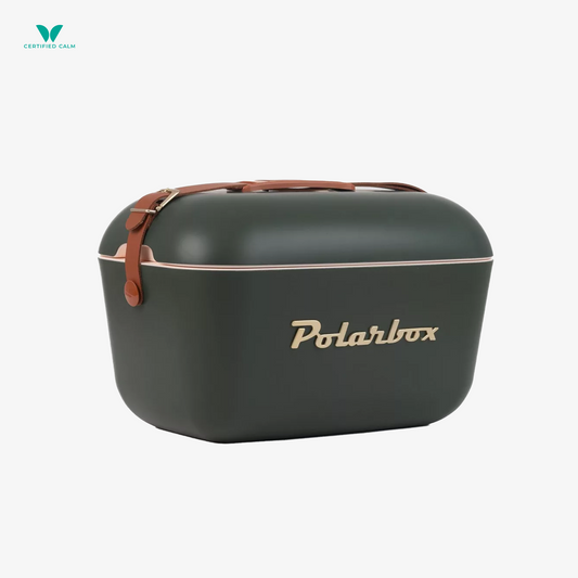 PolarBox Retro Cooler 12L-Green Forest Gold