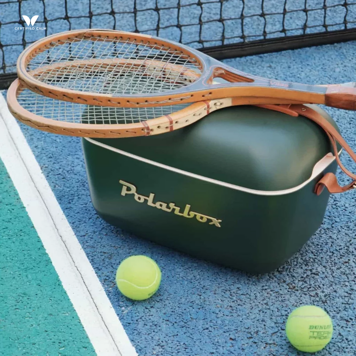 PolarBox Retro Cooler 12L-Green Forest Gold
