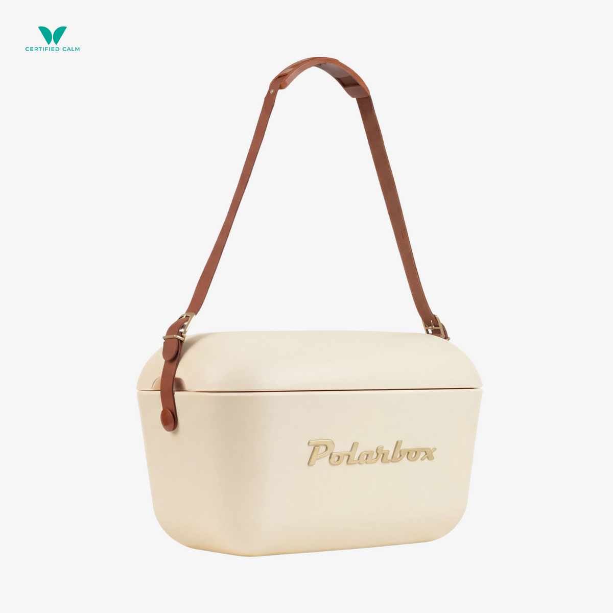 PolarBox Retro Cooler 20L-Cream Gold
