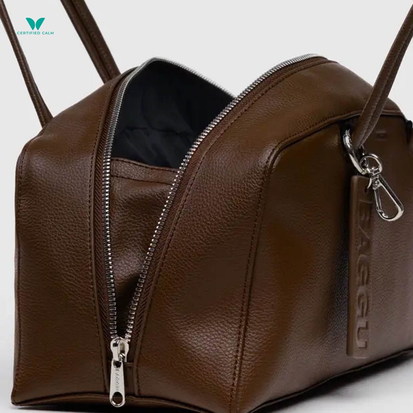 Baggu Recycled Leather Bowler Bag