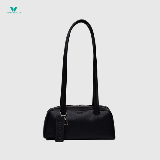 Baggu Small Recycled Leather Bowler Bag