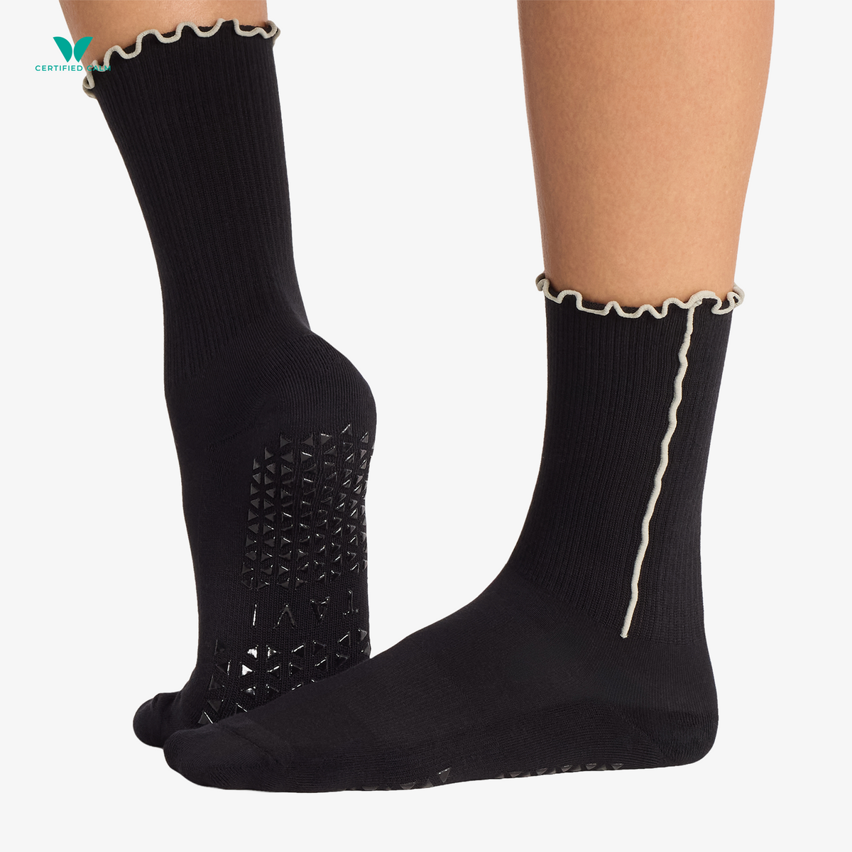 Tavi Noir Grip Socks Full Toe Kalea Ruffle