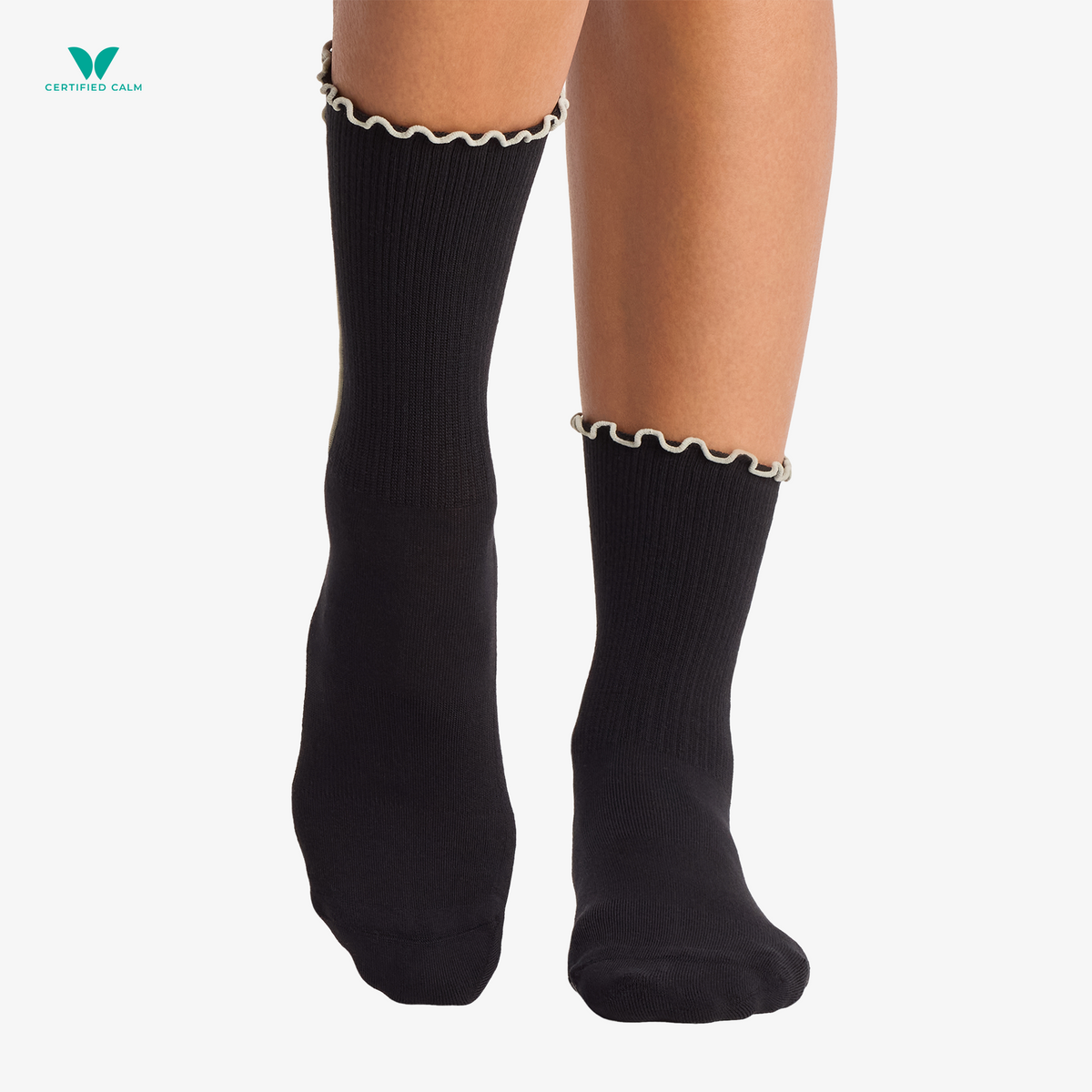 Tavi Noir Grip Socks Full Toe Kalea Ruffle