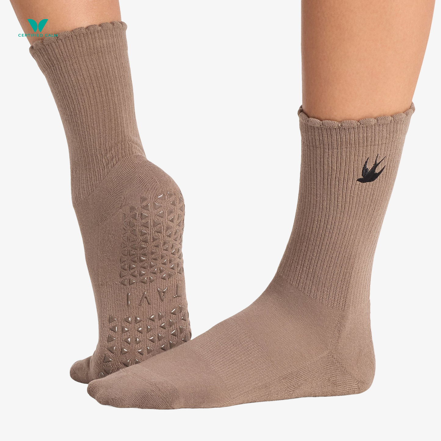 Tavi Noir Grip Socks Full Toe Kalea Scallop