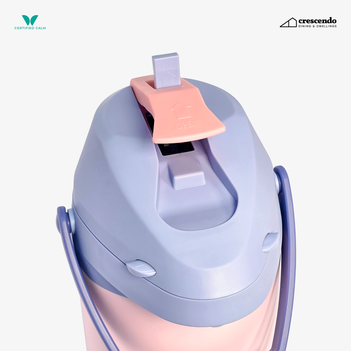 Crescendo The Flow - 2.5L (Portable Insulated Beverage Dispenser) Lavender Pink