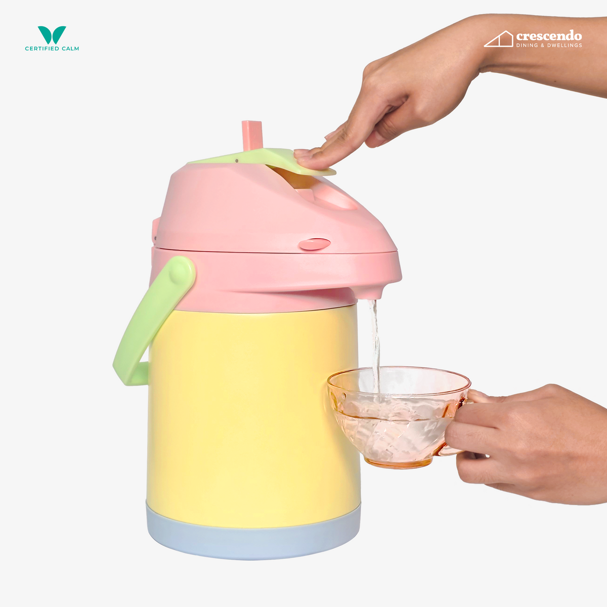 Crescendo The Flow - 2.5L (Portable Insulated Beverage Dispenser) Lavender Pink