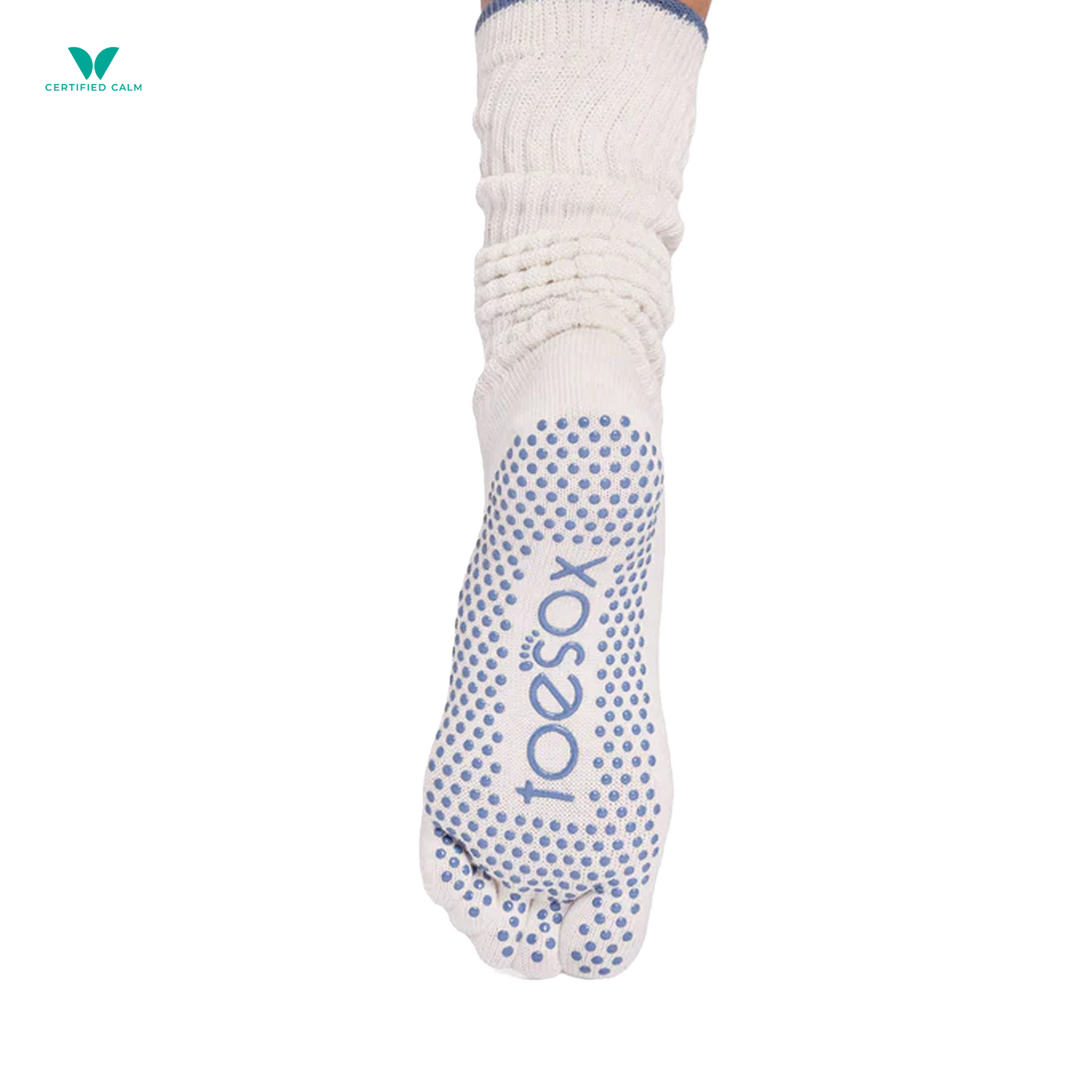 ToeSox Grip Socks Full Toe Slouch