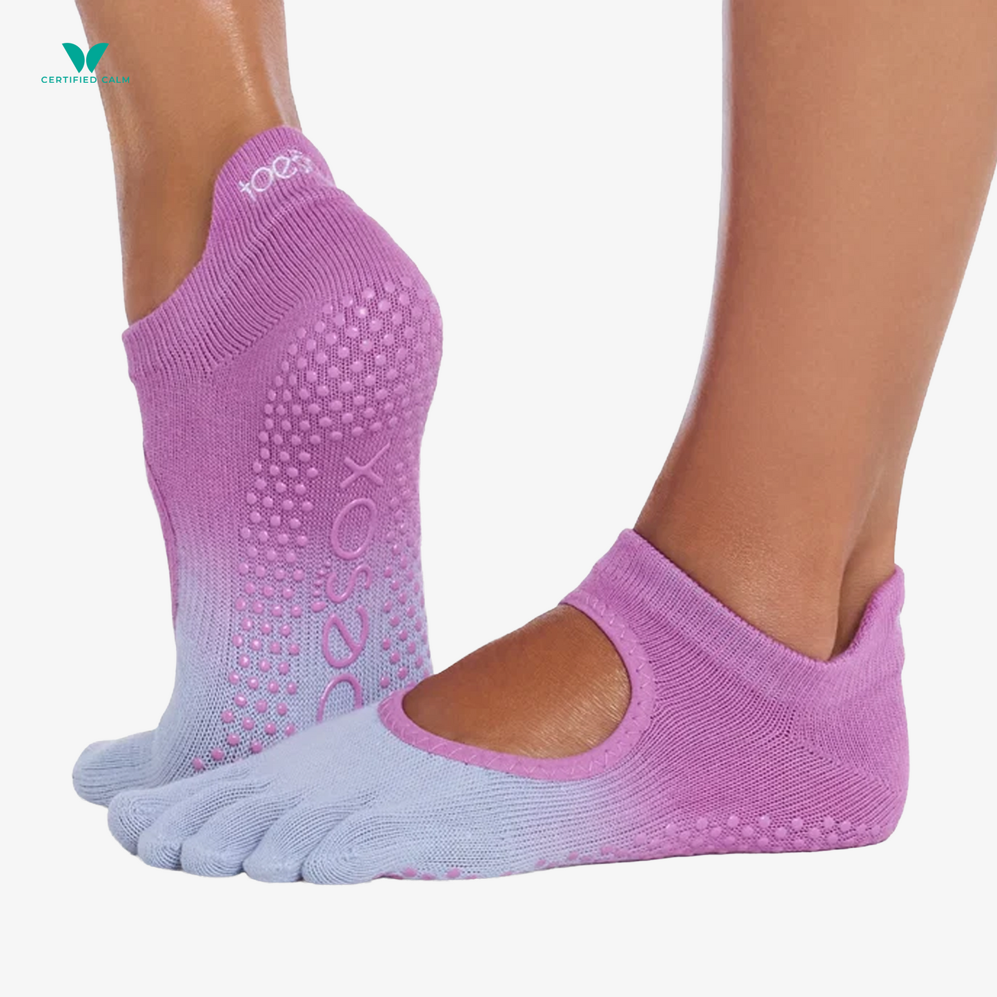 ToeSox Grip Socks Full Toe Bellarina