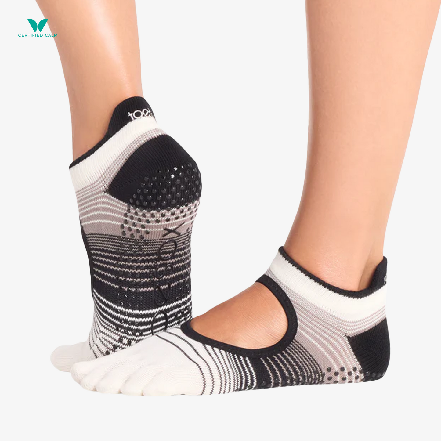 ToeSox Grip Socks Full Toe Bellarina