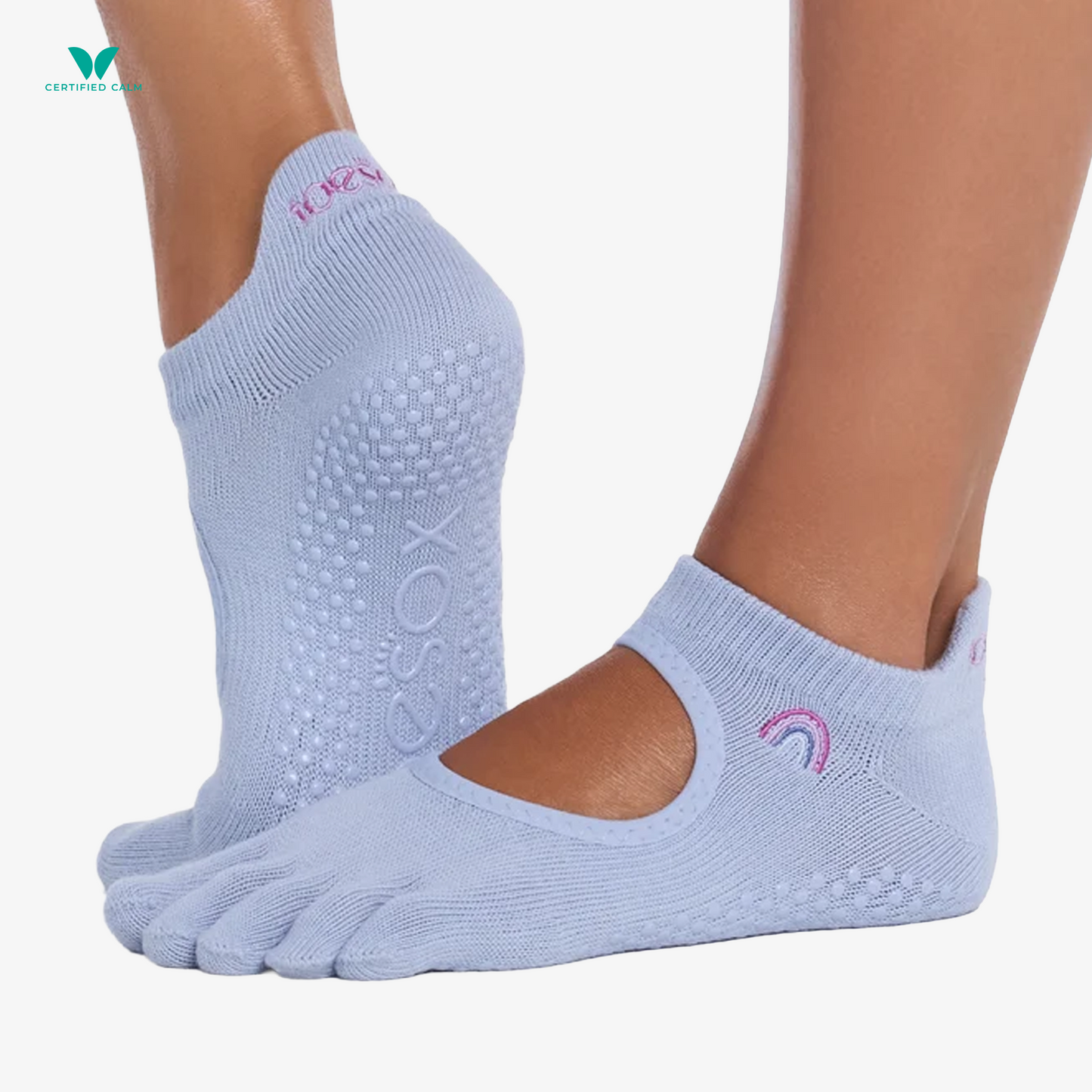 ToeSox Grip Socks Full Toe Bellarina