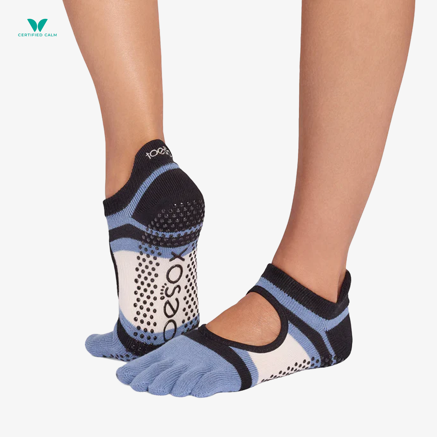ToeSox Grip Socks Full Toe Bellarina