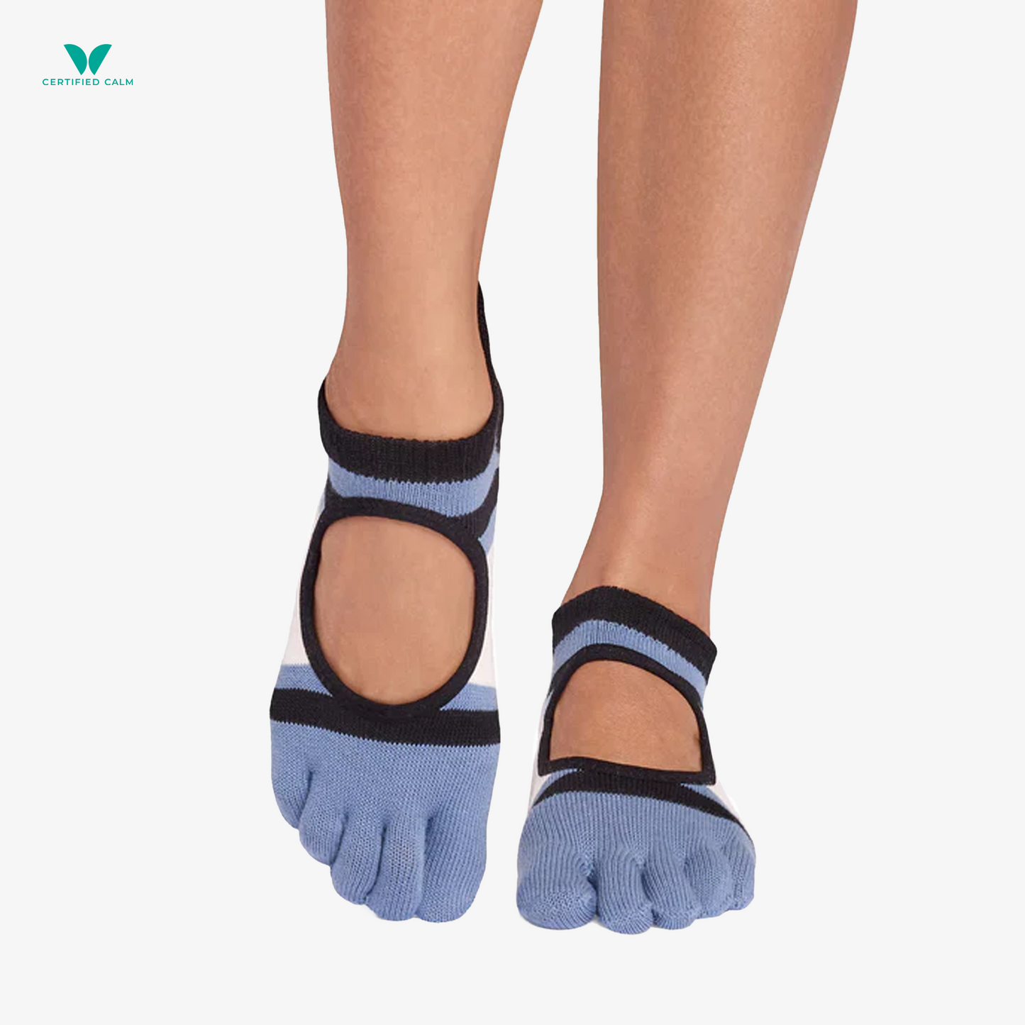 ToeSox Grip Socks Full Toe Bellarina